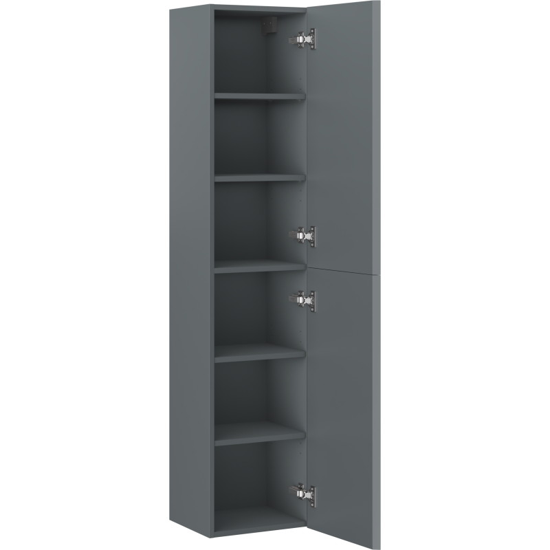 Mexen Rivel vannitoa kapp 35 cm, 2 uksega, sooniline, grafiithall matt - 91A21-03016-2-BF66