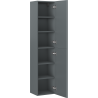 Mexen Rivel Badschrank 35 cm, 2 Türen, gerillt, Graphit matt - 91A21-03016-2-BF66