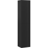 Mexen Rivel colonne de salle de bain 35 cm, 2 portes, rainuré, noir mat - 91A21-03016-2-BF71