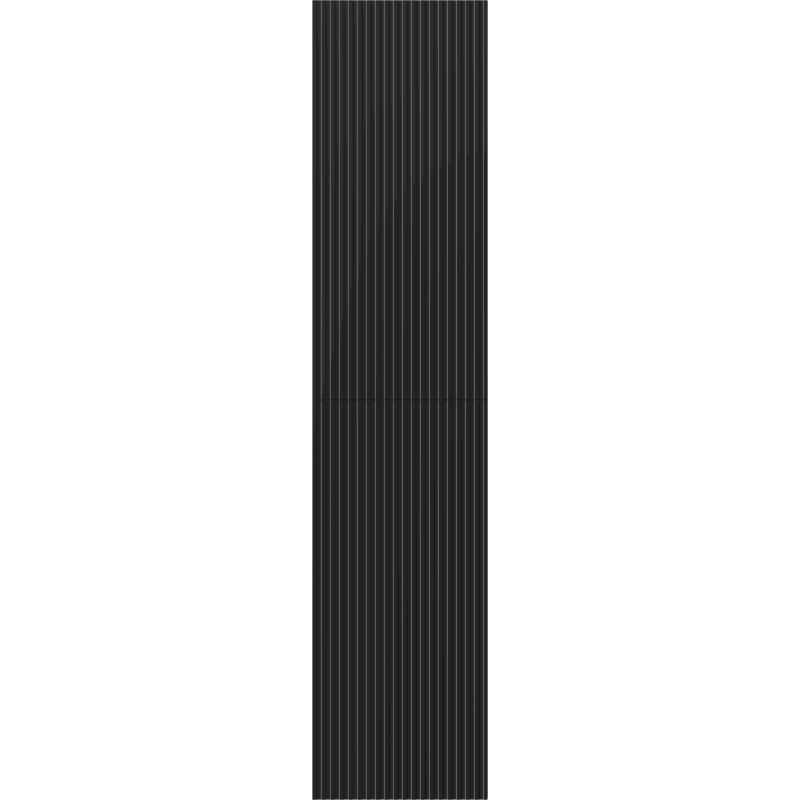 Mexen Rivel kylpyhuonesaari 35 cm, 2 ovet, uurrettu, musta matta - 91A21-03016-2-BF71