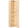 Mexen Rivel bathroom column 35 cm, 2 doors, grooved, oak - 91A21-03016-2-BF81