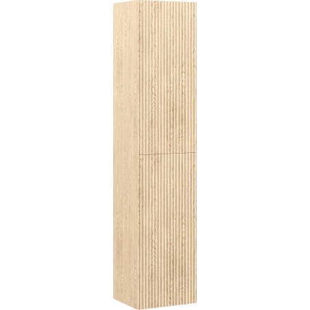 Mexen Rivel badkamerkolom 35 cm, 2 deuren, gegroefd, eik - 91A21-03016-2-BF81