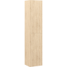 Mexen Rivel bathroom column 35 cm, 2 doors, grooved, oak - 91A21-03016-2-BF81