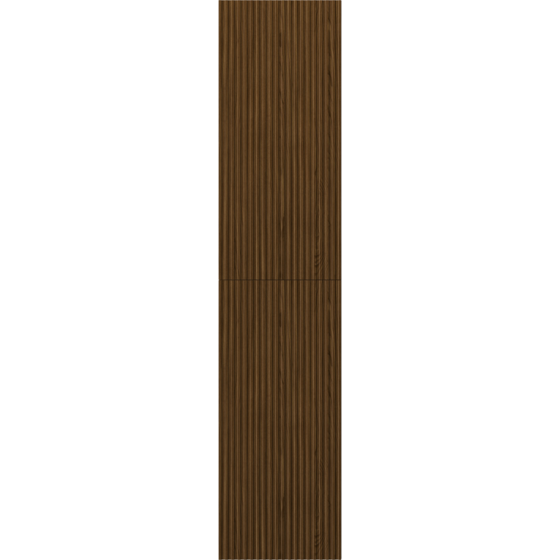 Mexen Rivel columna de baño 35 cm, 2 puertas, ranurado, nogal - 91A21-03016-2-BF86