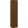 Mexen Rivel bathroom column 35 cm, 2 doors, grooved, walnut - 91A21-03016-2-BF86
