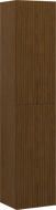 Mexen Rivel Badezimmer-Säule 35 cm, 2 Türen, geriffelt, Nussbaum - 91A21-03016-2-BF86