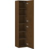 Mexen Rivel Badezimmerschrank 35 cm, 2 Türen, gerillt, Nussbaum - 91A21-03016-2-BF86