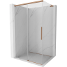 Mexen Rox L Duschkabine Schiebetür 120 x 100 cm, transparent, gebürstetes Kupfer - 8C2L-120-100-65-00