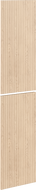 Mexen Rivel Front geriffelt für den Badezimmerschrankkorpus 35 x 80 cm (2 Stk.), Eiche - 91A21-1600-300-2-81