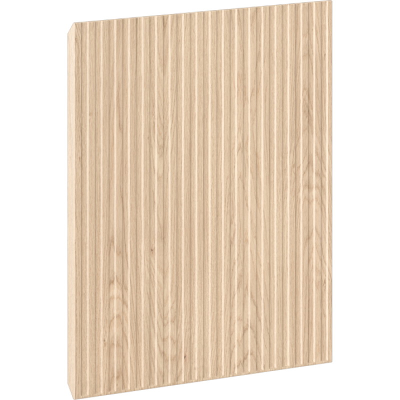 Mexen Rivel Geriffeltes Frontteil für den Korpus des Badezimmerschrankes 45 x 43,5 cm, Eiche - 91A21-0450-470-1-81