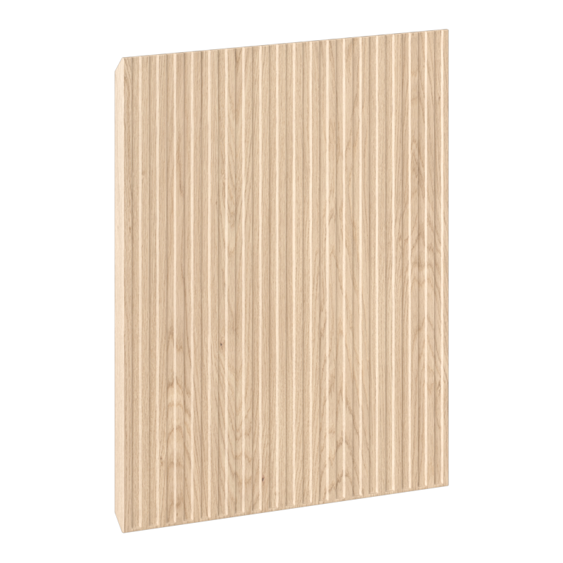 Mexen Rivel geribbelde voorkant voor kastlichaam 35 x 43,5 cm, eiken - 91A21-0350-470-1-81