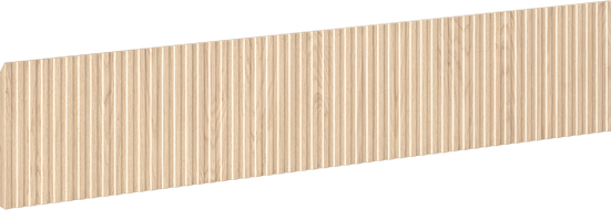 Mexen Rivel gefreesd front voor badkamer kastlichaam 80 x 20 cm, eik - 91A20-0800-235-1-81