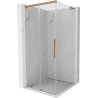 Mexen Rox L Duschkabine schiebbar 120 x 120 cm, transparent, gebürstetes Kupfer - 8C2L-120-120-65-00
