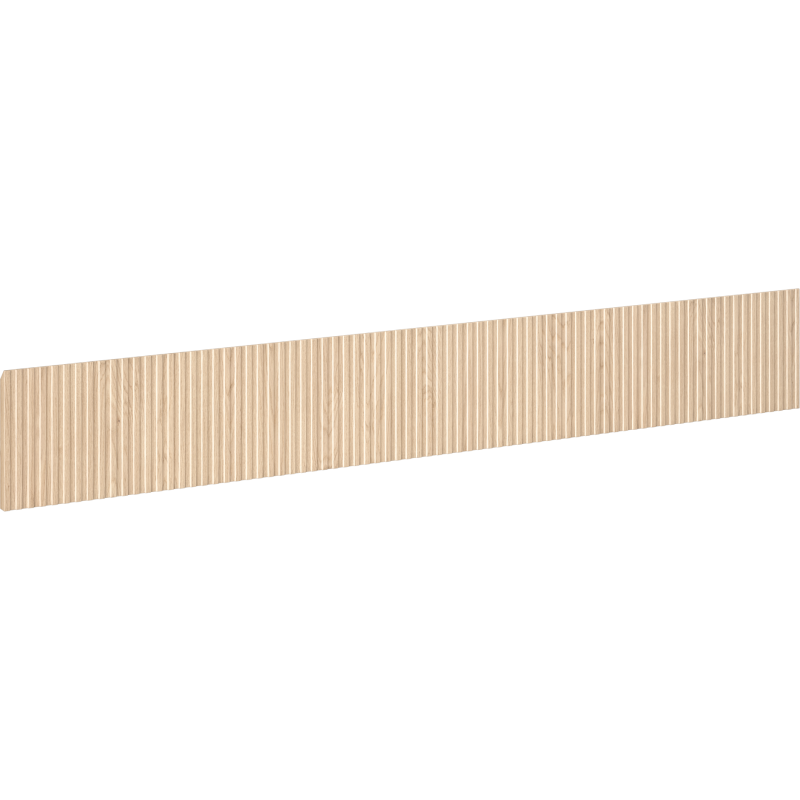 Mexen Rivel geribbelde voorkant voor badkamerkastlichaam 160 x 20 cm, eik - 91A20-1600-235-1-81