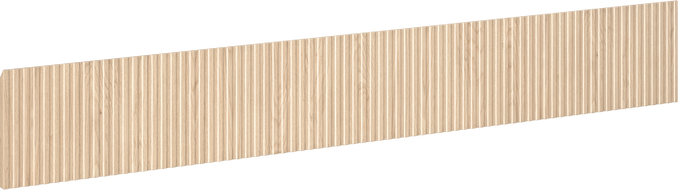 Mexen Rivel front ryflowany do korpusu szafki łazienkowej 160 x 20 cm, dąb - 91A20-1600-235-1-81