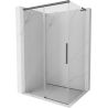 Mexen Rox L Duschkabine zum Schieben 120 x 100 cm, transparent, gebürstetes Gun Gray - 8C2L-120-100-66-00