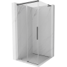 Mexen Rox L Duschkabine zum Schieben 120 x 120 cm, transparent, gebürstetes Gun Gray - 8C2L-120-120-66-00