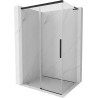Mexen Rox L cabine de douche coulissante 105 x 80 cm, transparente, noire - 8C2L-105-080-70-00