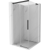 Mexen Rox L sliding shower enclosure 95 x 95 cm, transparent, black - 8C2L-095-095-70-00