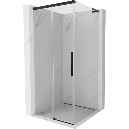 Mexen Rox L kabina prysznicowa rozsuwana 110 x 110 cm, transparent, czarna - 8C2L-110-110-70-00