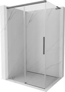 Mexen Rox L cabine de duche deslizante 110 x 75 cm, transparente, metal de arma - 8C2L-110-075-95-00