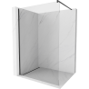 Paroi de douche Mexen Kioto Walk-in 70 x 200 cm, transparent 8 mm, noire - 800-070-101-70-00