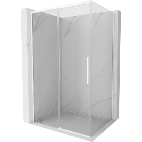 Mexen Rox schuifdouchecabine 160 x 120 cm, transparant, wit - 8C2-160-120-20-00