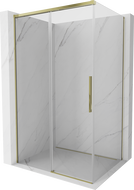 Mexen Rox συρόμενη καμπίνα ντους 130 x 90 cm, διαφανής, χρυσή - 8C2-130-090-50-00
