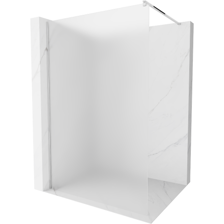 Mexen Kioto Walk-in Shower Wall 70 x 200 cm, Frosted 8 mm, Chrome - 800-070-101-01-30