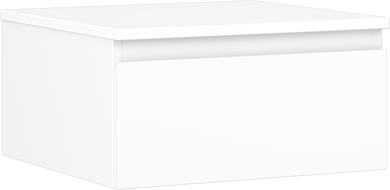 Mexen Orio gabinete de baño para lavabo de 50 cm con encimera, 1 cajón, blanco mate - 91A10-05023-1-BFC01