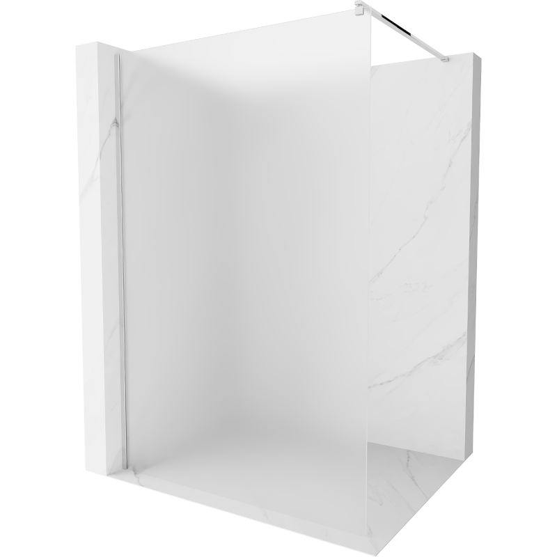 Mexen Kioto Duschvägg Walk-in 90 x 200 cm, frost 8 mm, krom - 800-090-101-01-30