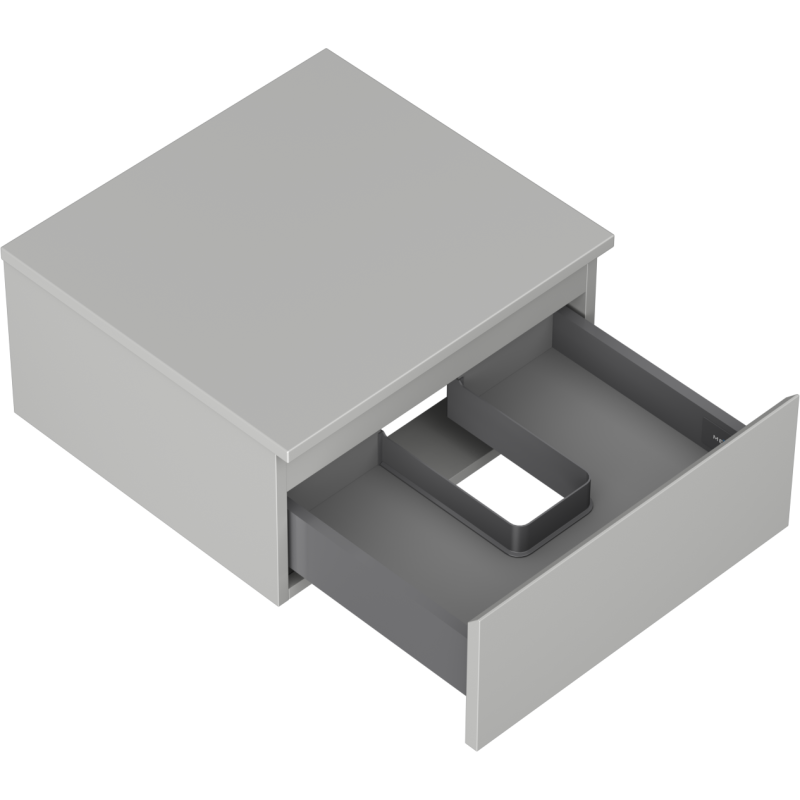 Mexen Orio armario de baño bajo lavabo de 50 cm con encimera, 1 cajón, gris mate - 91A10-05023-1-BFC62