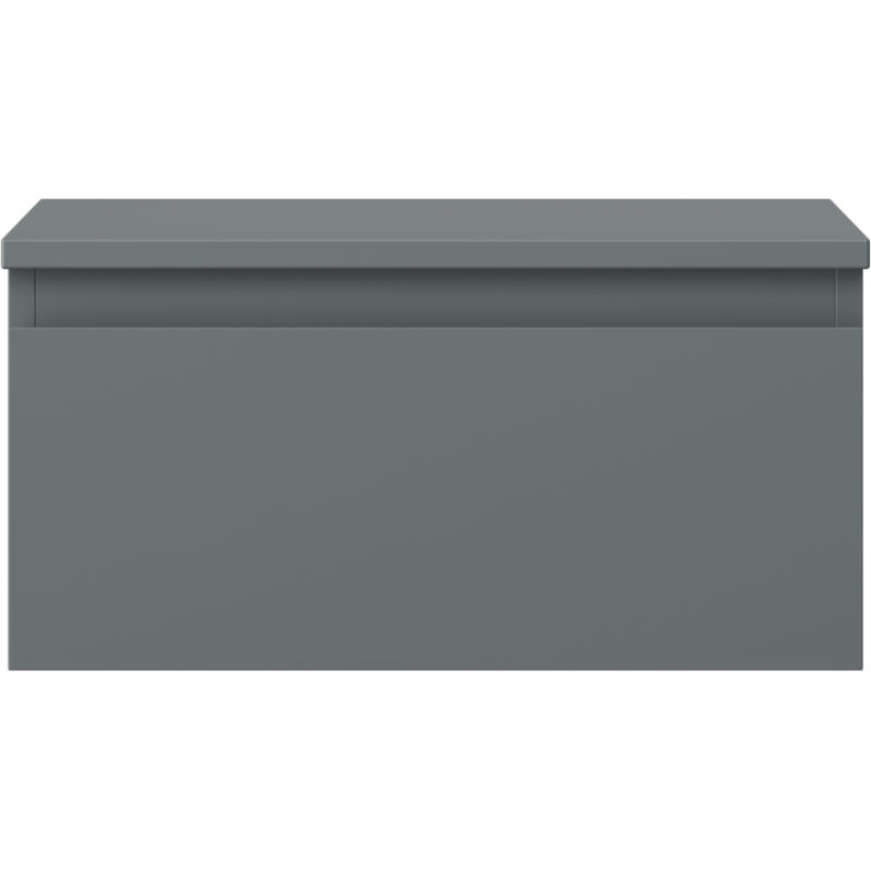 Mexen Orio Badezimmerschrank mit Waschtischplatte 50 cm, 1 Schublade, Grafit matt - 91A10-05023-1-BFC66