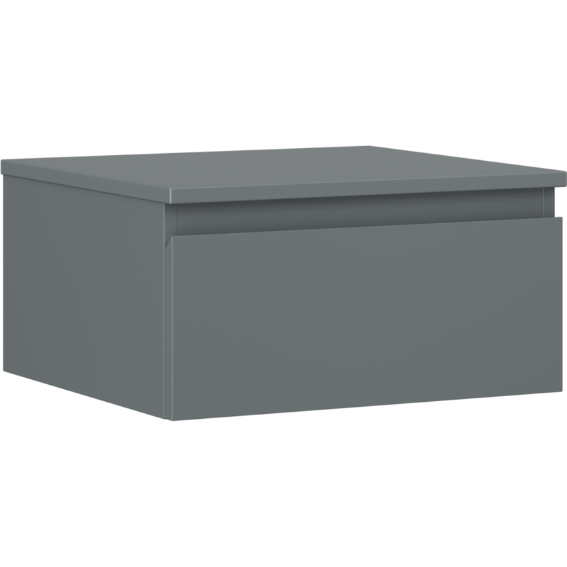 Mexen Orio Badezimmerschrank mit Waschtischplatte 50 cm, 1 Schublade, Grafit matt - 91A10-05023-1-BFC66