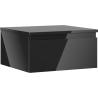 Mexen Orio bathroom cabinet under sink 50 cm with countertop, 1 drawer, black gloss - 91A10-05023-1-BFC70