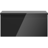 Mexen Orio bathroom cabinet under sink 50 cm with countertop, 1 drawer, black gloss - 91A10-05023-1-BFC70