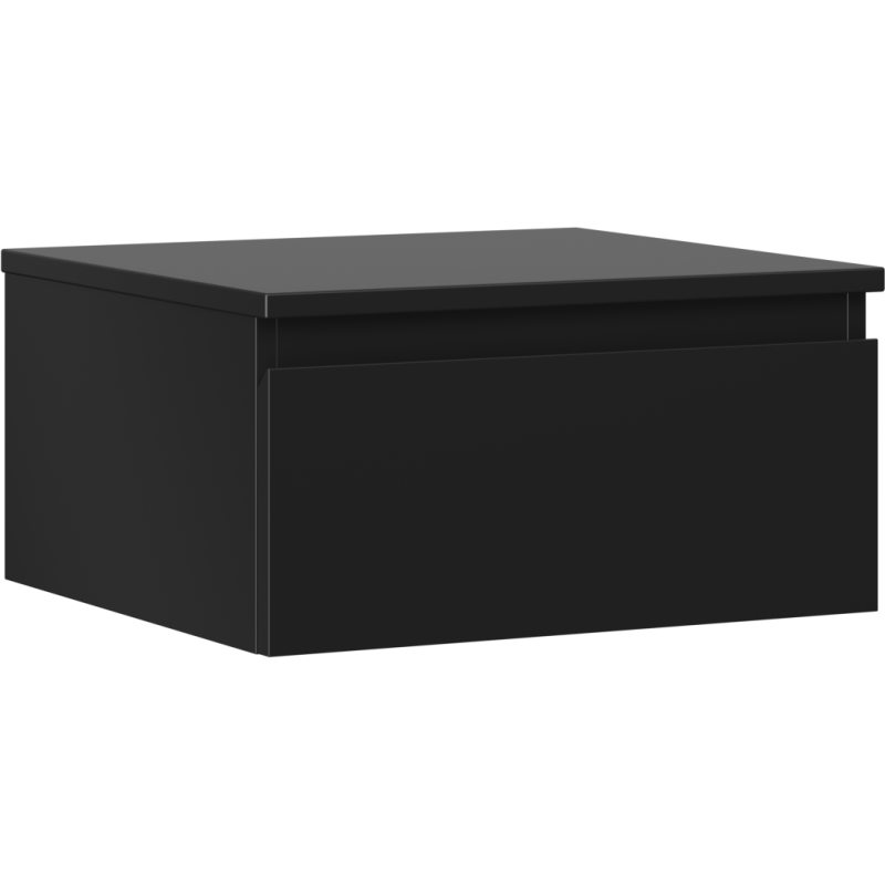 Mexen Orio badrumsskåp under tvättställ 50 cm med bänkskiva, 1 låda, svart matt - 91A10-05023-1-BFC71