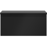 Mexen Orio Badezimmerschrank unter Waschbecken 50 cm mit Arbeitsplatte, 1 Schublade, Schwarz Matt - 91A10-05023-1-BFC71