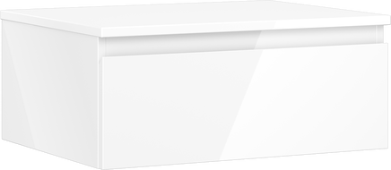 Mexen Orio mobiletto da bagno sotto lavabo 60 cm con piano, 1 cassetto, bianco lucido - 91A10-06023-1-BFC00