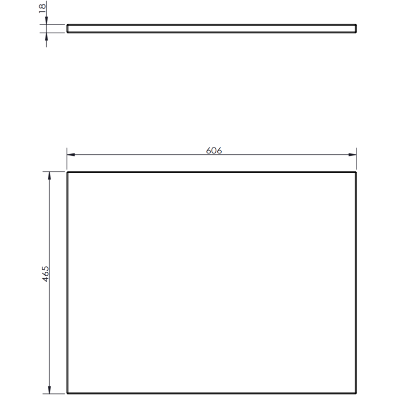 Mexen Orio gabinete de baño para lavabo de 60 cm con encimera, 1 cajón, blanco mate - 91A10-06023-1-BFC01