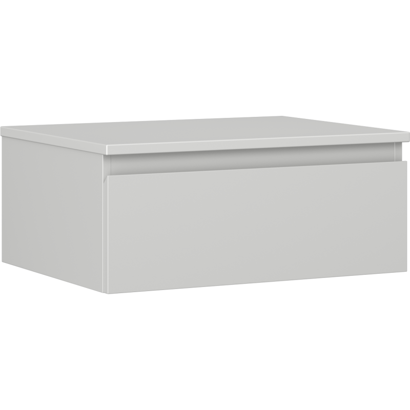Mexen Orio Badezimmerschrank unter Waschbecken 60 cm mit Arbeitsplatte, 1 Schublade, graumatt - 91A10-06023-1-BFC62