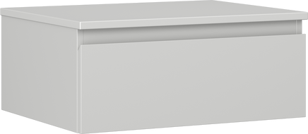 Mexen Orio badkamerkastje onder wastafel 60 cm met blad, 1 lade, grijs mat - 91A10-06023-1-BFC62