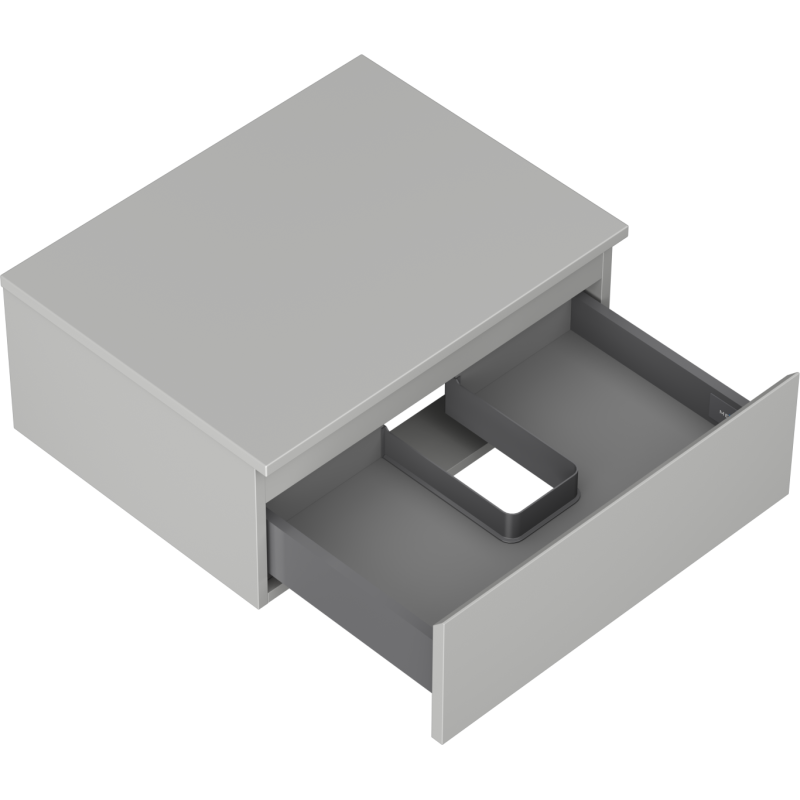 Mexen Orio 60 cm Vanity Unit with Countertop, 1 Drawer, Matte Grey - 91A10-06023-1-BFC62