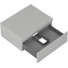 Mexen Orio Badezimmerschrank unter Waschbecken 60 cm mit Arbeitsplatte, 1 Schublade, graumatt - 91A10-06023-1-BFC62