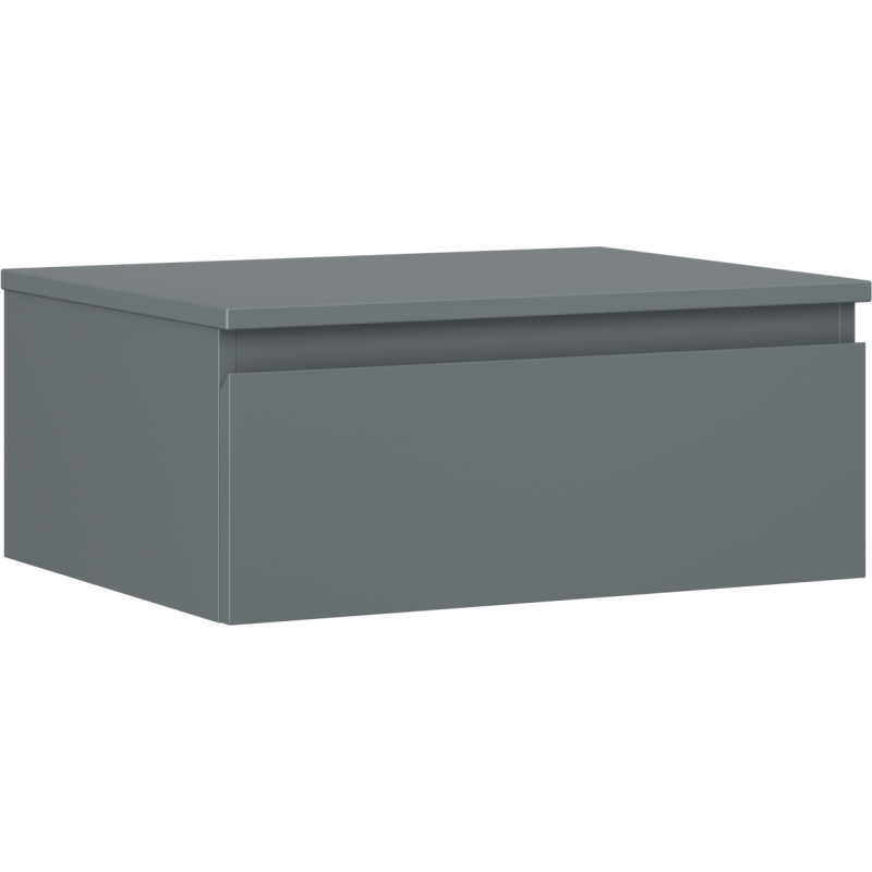 Mexen Orio Badezimmerschrank für Waschbecken 60 cm mit Arbeitsplatte, 1 Schublade, Graphit matt - 91A10-06023-1-BFC66