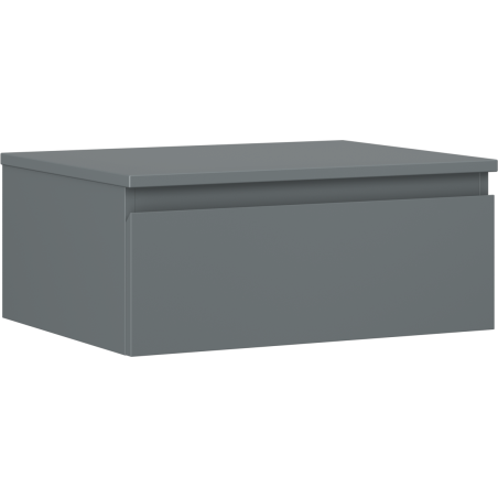 Mexen Orio Badezimmerschrank 60 cm mit Waschtischplatte, 1 Schublade, mattes Graphit - 91A10-06023-1-BFC66