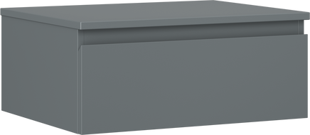 Mexen Orio badkamerkast onder wasbak 60 cm met blad, 1 lade, mat grafiet - 91A10-06023-1-BFC66