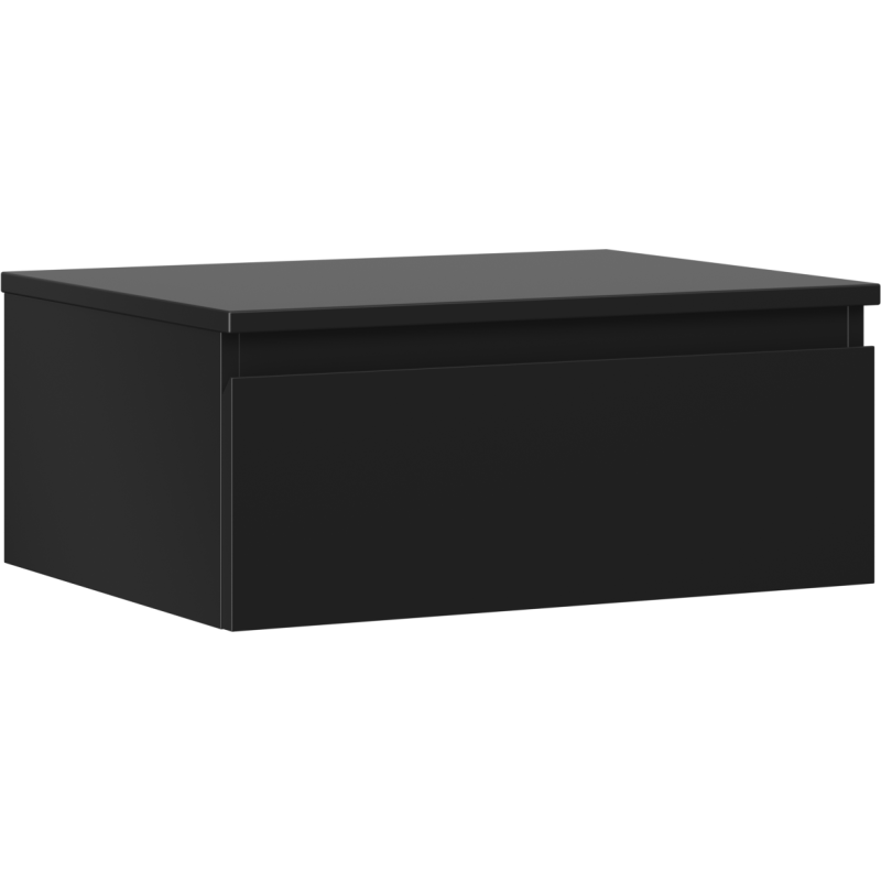 Mexen Orio armário de casa de banho de 60 cm com tampo, 1 gaveta, preto mate - 91A10-06023-1-BFC71