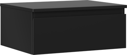 Mexen Orio bathroom cabinet for washbasin 60 cm with countertop, 1 drawer, black mat - 91A10-06023-1-BFC71