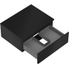 Mexen Orio mueble de baño bajo lavabo 60 cm con encimera, 1 cajón, negro mate - 91A10-06023-1-BFC71